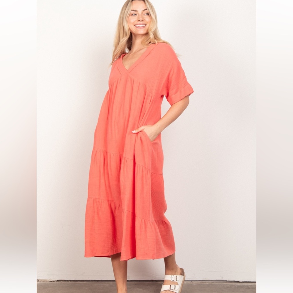 🛍️ 5 for $30! Very J cotton Dress Apricot